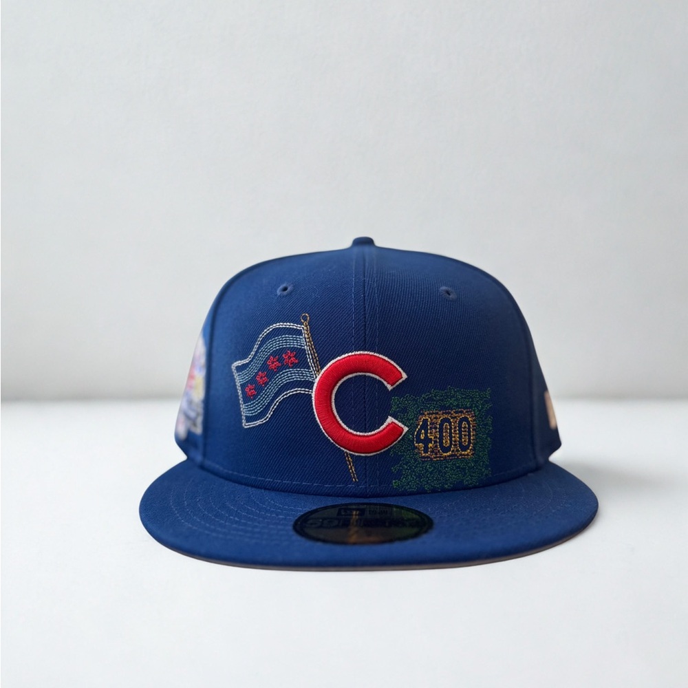 Blue Chicago Cubs Baseball Cap with Embroidered Logo